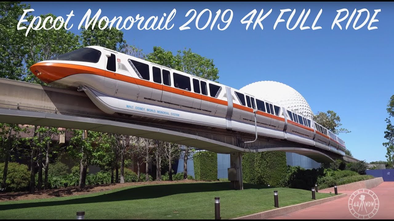 Epcot Monorail 2019 4K Full Ride | Walt Disney World Orlando Florida