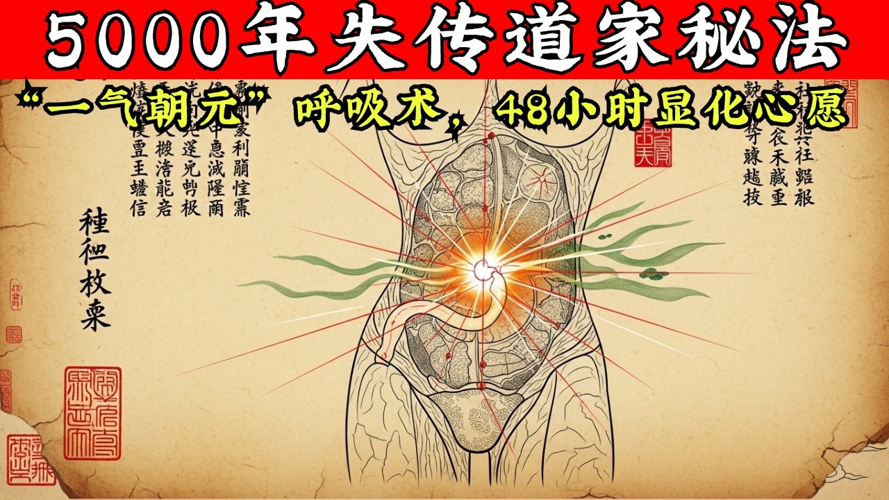 5000年失传道家秘法：“一气朝元”呼吸术，48小时显化心愿