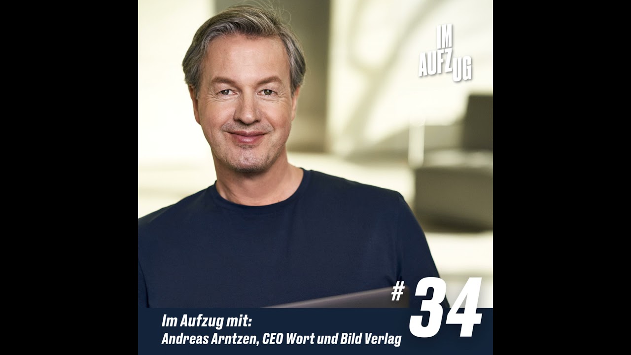 Im Aufzug mit Andreas Arntzen, CEO Wort und Bild Verlag