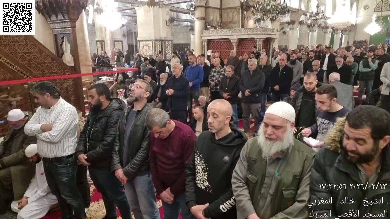 09 - أذان وصلاة المغرب من المسجد الأقصى المبارك - الجمعة 25 شعبان (8) 1447 - 13 شباط (2) 2026م