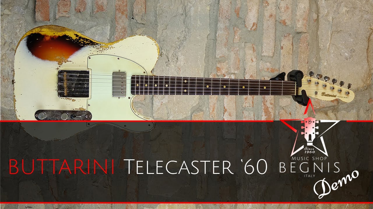 BUTTARINI Telecaster '60 White over 3TS with FlameTone PU + MezzaBarba Z35 Combo + Walrus Ages Drive