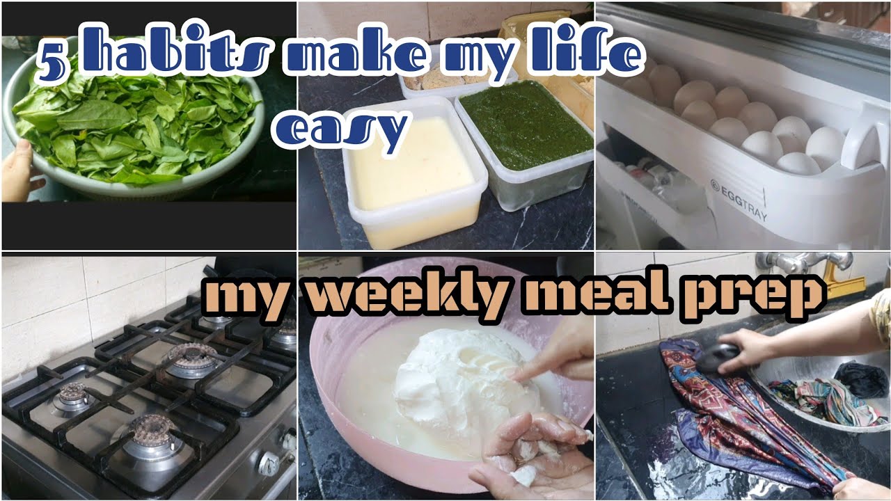 5 habits adopt as a homemaker to make my life comfortable✌️ ✨️  my weekly meal prep vlog🤗