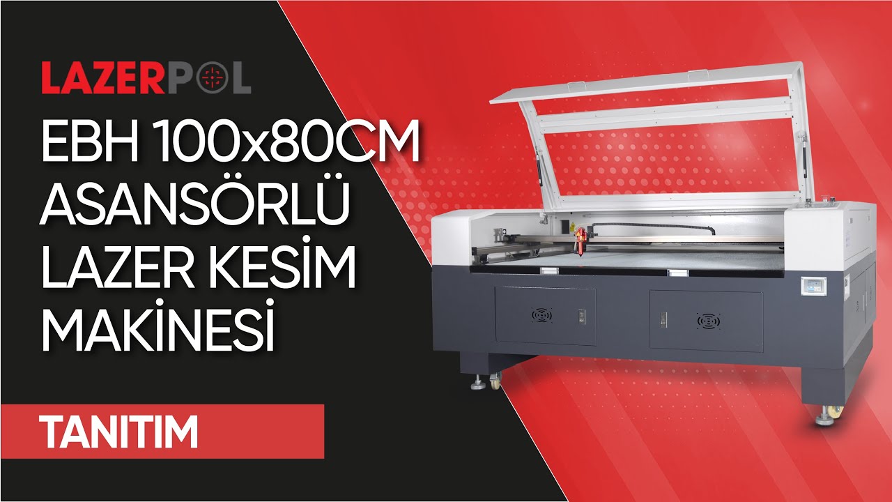 EBH Serisi 100x80 Asans&ouml;rl&uuml; Lazer Kesim Makinesi