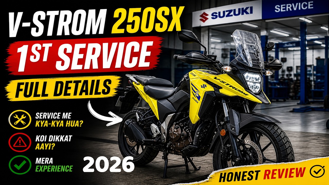 V-Strom 250 SX 1st Service 🔧 | Total Cost + Problems + My Experience