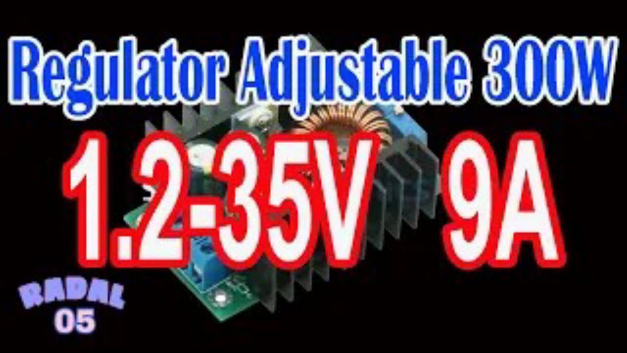 Регулируемый регулятор 1.25V-35V 9A 300W Понижение постоянного тока до постоянного тока xl4016