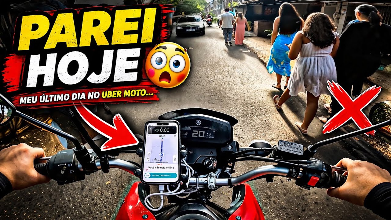 ÚLTIMO DIA DO ANO NA UBER MOTO 🏍️🔥 FIZ +R$200 NO RJ