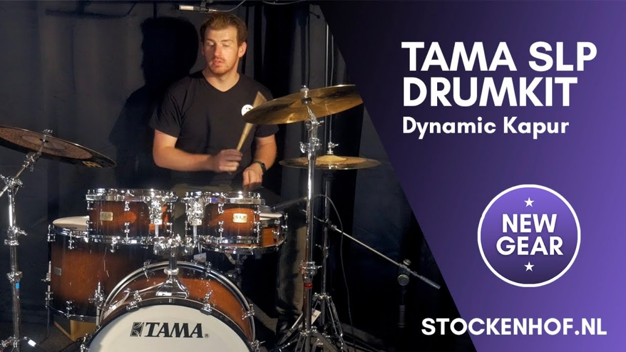 TAMA SLP Dynamic Kapur Drumkit - Gloss Black Kapur Burst