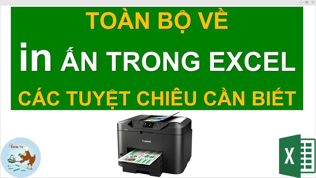 In ấn trong Excel | Các thủ thuật bạn cần biết