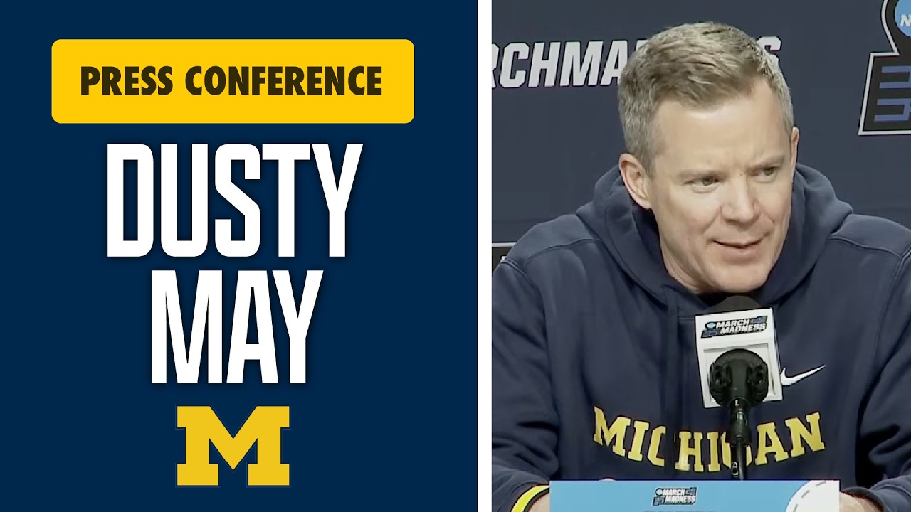 Пресс-конференция Дасти Мэя перед матчем баскетбольной команды Мичигана против Говарда в рамках т...