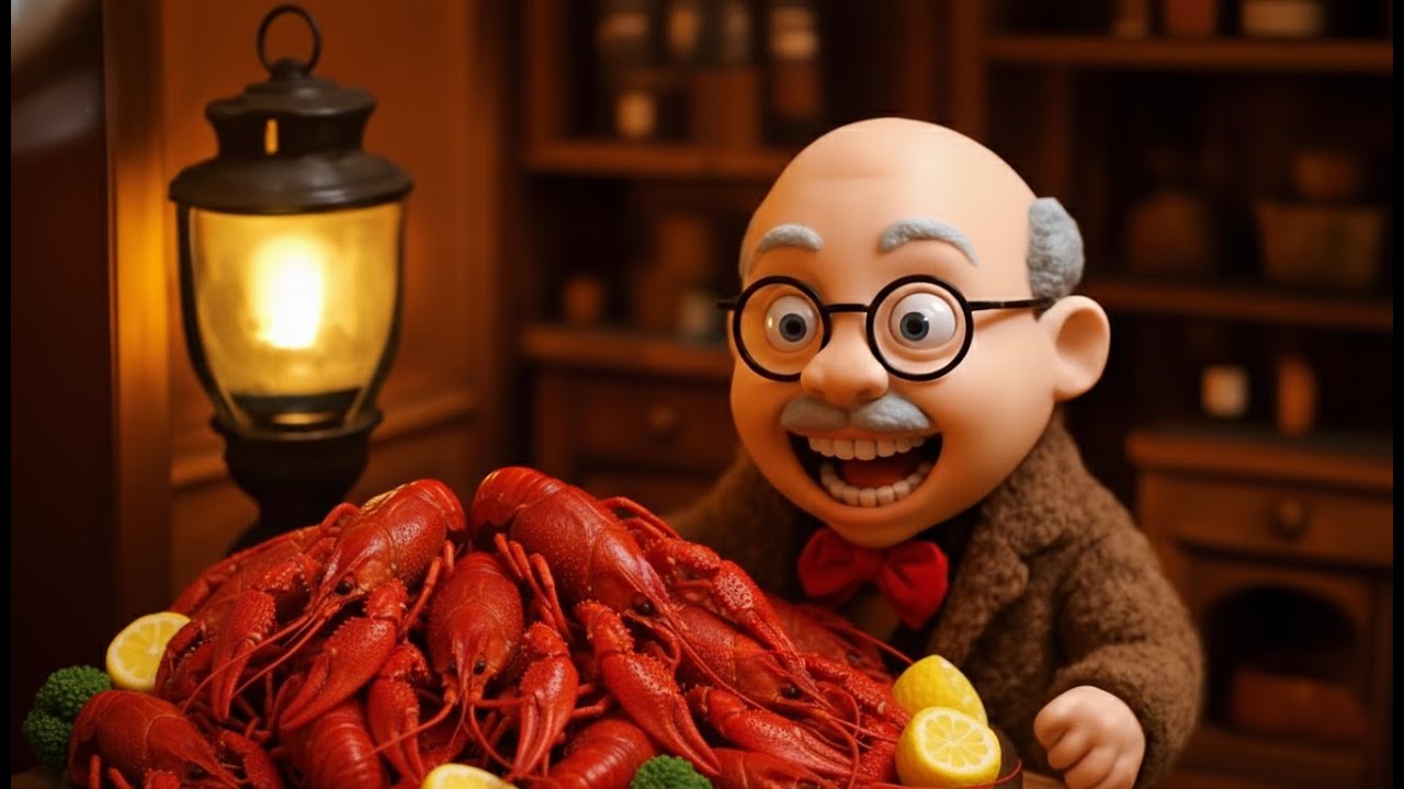 Tiny Crayfish Feast || Old Man Hands Miniature Cooking ASMR