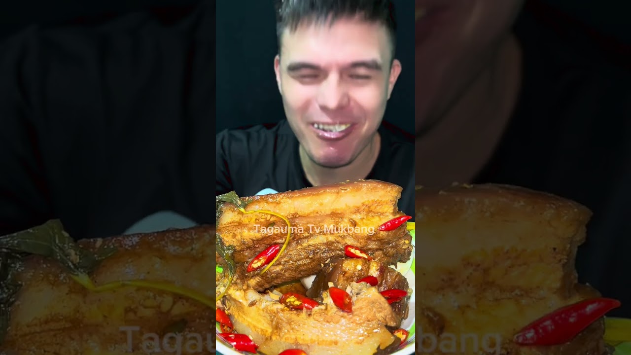 Острая свинина Адобо с Канконгом #мукбанг #fyp #гурман