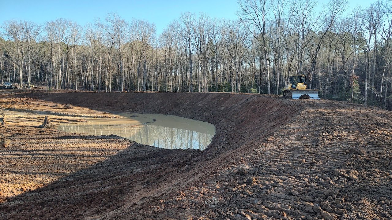 First Pond Is Complete! So Much Dirt Was Moved