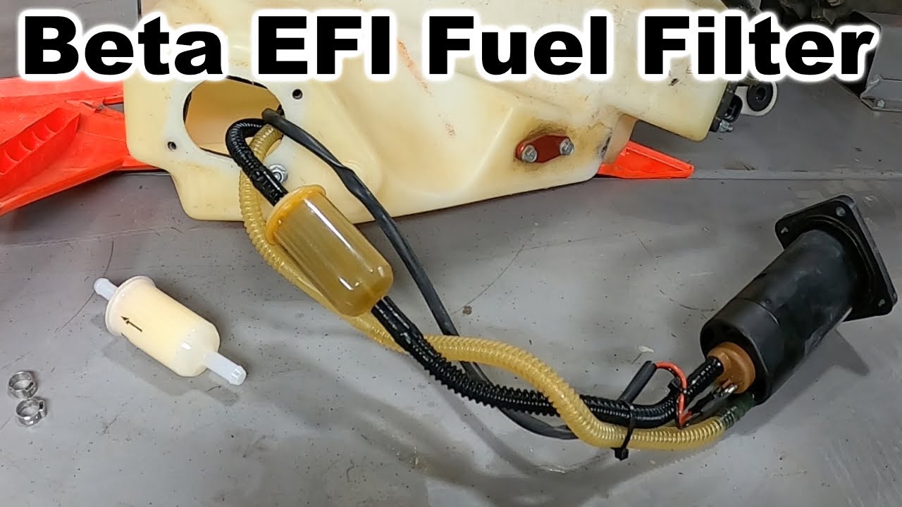 Beta 4-Stroke EFI Fuel Filter Install : HOW OLD IS YOUR FUEL FILTER?  Beta Part # AB-21181