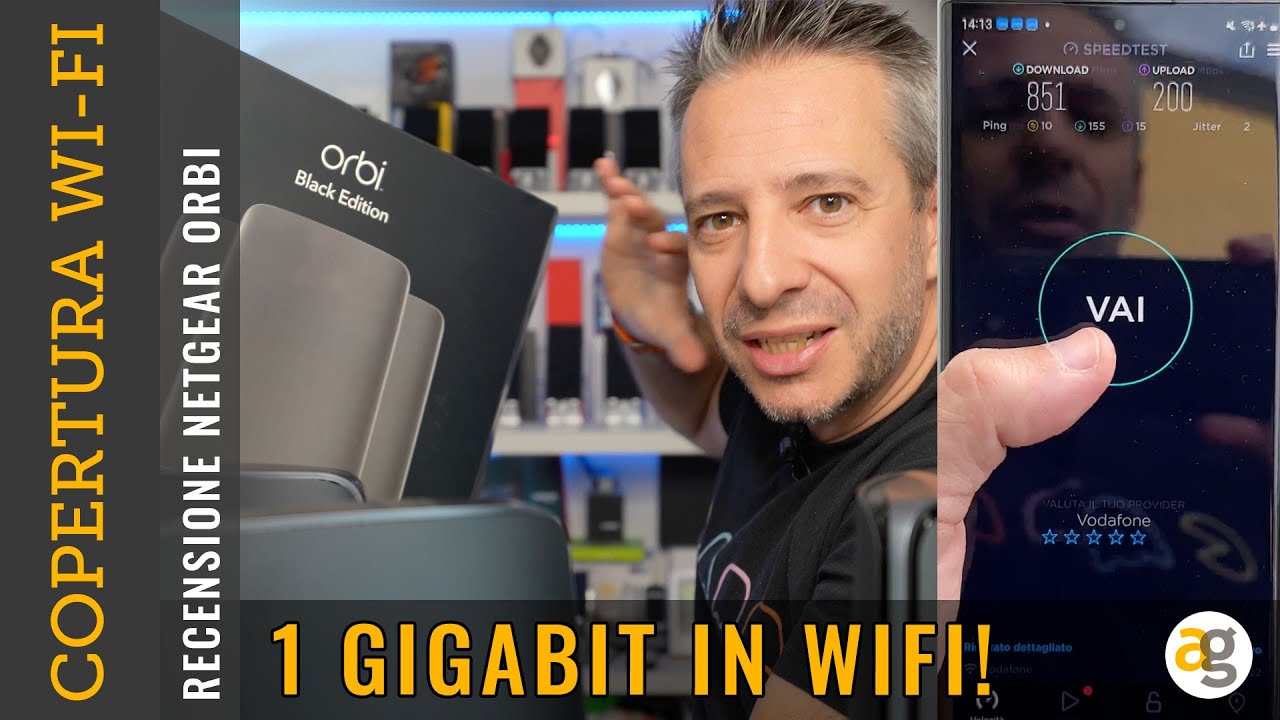 COME MIGLIORARE il WiFi. Test NETGEAR ORBI WiFi 6e QUAD BAND e MESH!