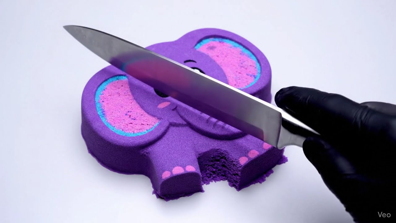 ASMR | Slicing Precise and Symmetrical Sand Cubes: ASMR Focus & Calm