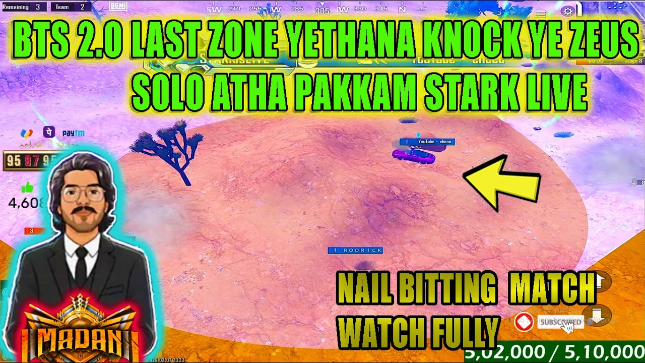 BTS 2.O LAST ZONE YETHANA KNOCK YE ZEUS  SOLO ATHA PAKKAM STARK LIVE #btswar