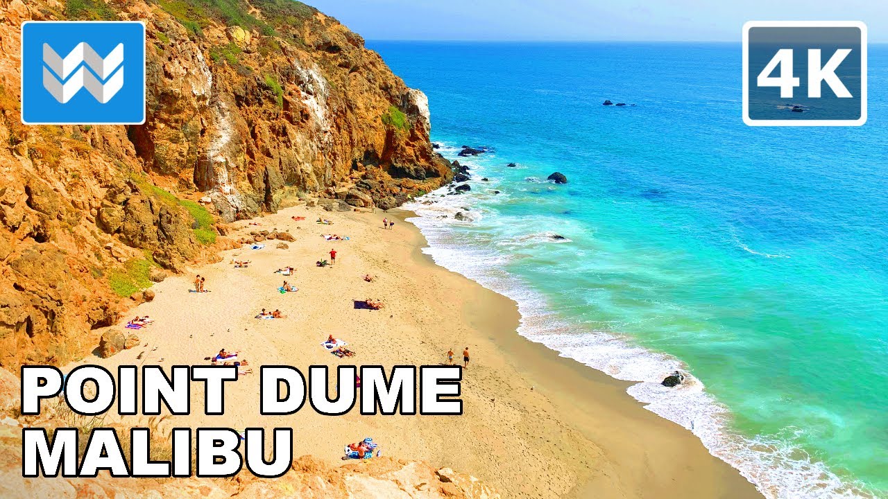 [4K] Point Dume in Malibu, California USA - Scenic Walking Tour - Relaxing Nature Video 🎧