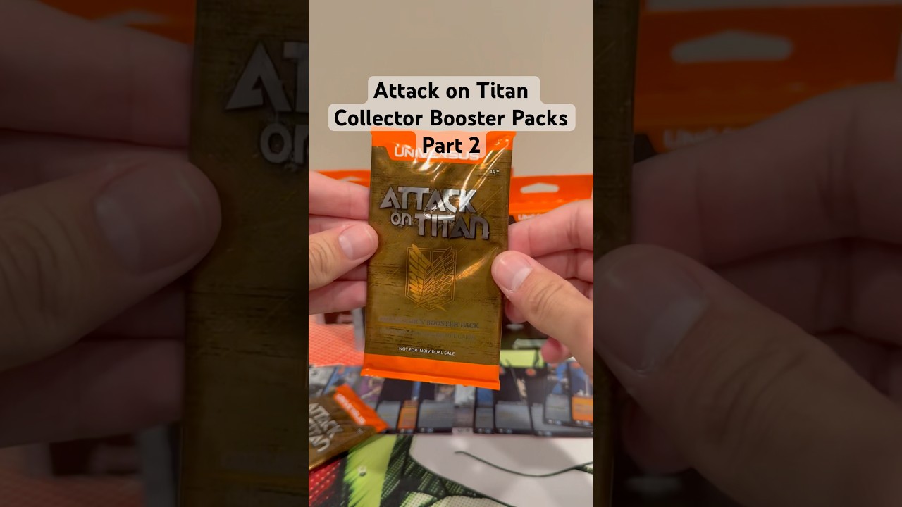 Attack on Titan Collector Booster Pack Opening Part 2 #attackontitan #aot #uvsgames #universus #uvs