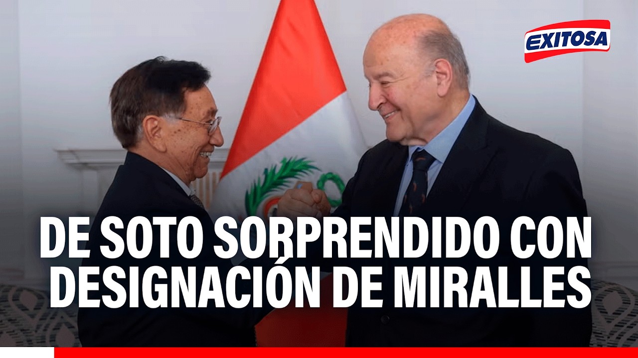 🔴🔵De Soto aseguró estar sorprendido con designación de Denisse Miralles como primera ministra