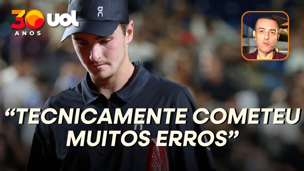 JOÃO FONSECA FOI MAL TÉCNICA E TATICAMENTE E PERDEU RARA CHANCE NO RIO OPEN