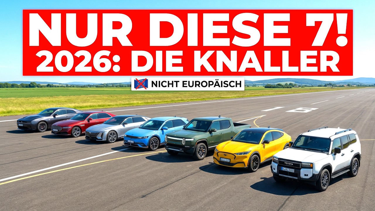 Die EINZIGEN 7 Neuwagen, Die Sich 2026 Wirklich Lohnen (Spoiler: Sie Sind NICHT Europäisch)