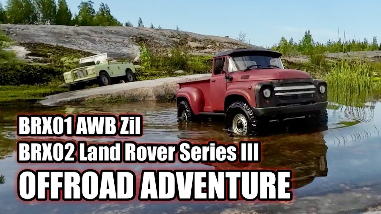 Boom Racing BRX01 AWB Zil & BRX02 Land Rover Series III RC offroad adventure part 2