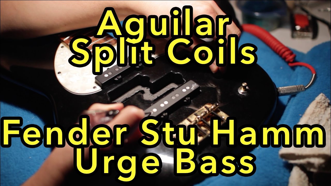 Aguilar Split Coils in Fender Urge bass, series parallel switch - with Chris Clemente