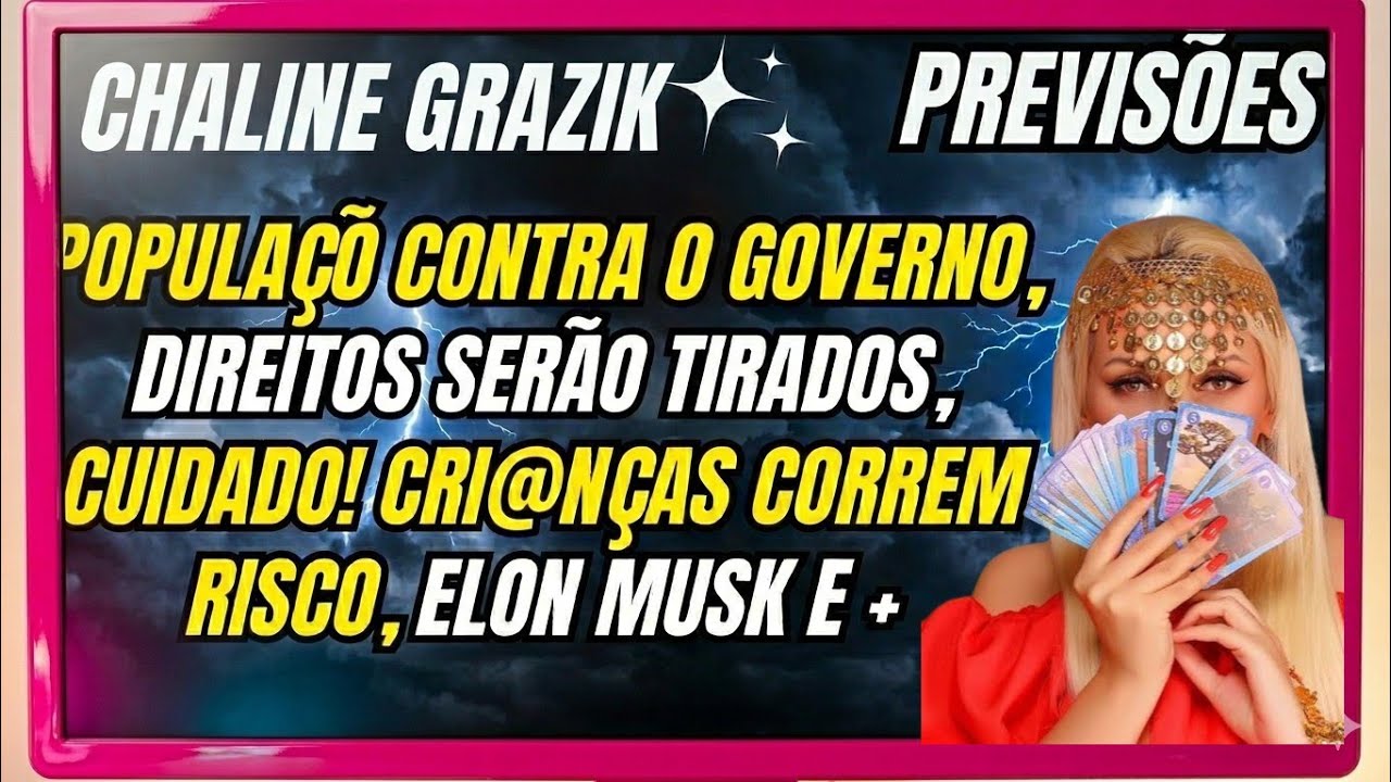 GRANDE ALERTA ESPIRITUAL! #chalinegrazik FAZ REVELAÇÃO CHOCANTE! PREVISÃO URGENTE 