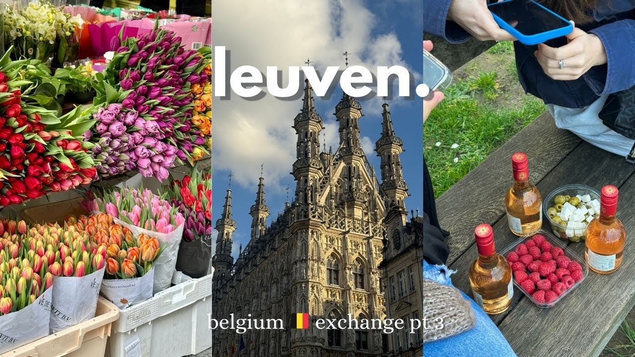 a day in the student city, best waffles in belgium? | leuven, belgium 🇧🇪  vlogs pt 3