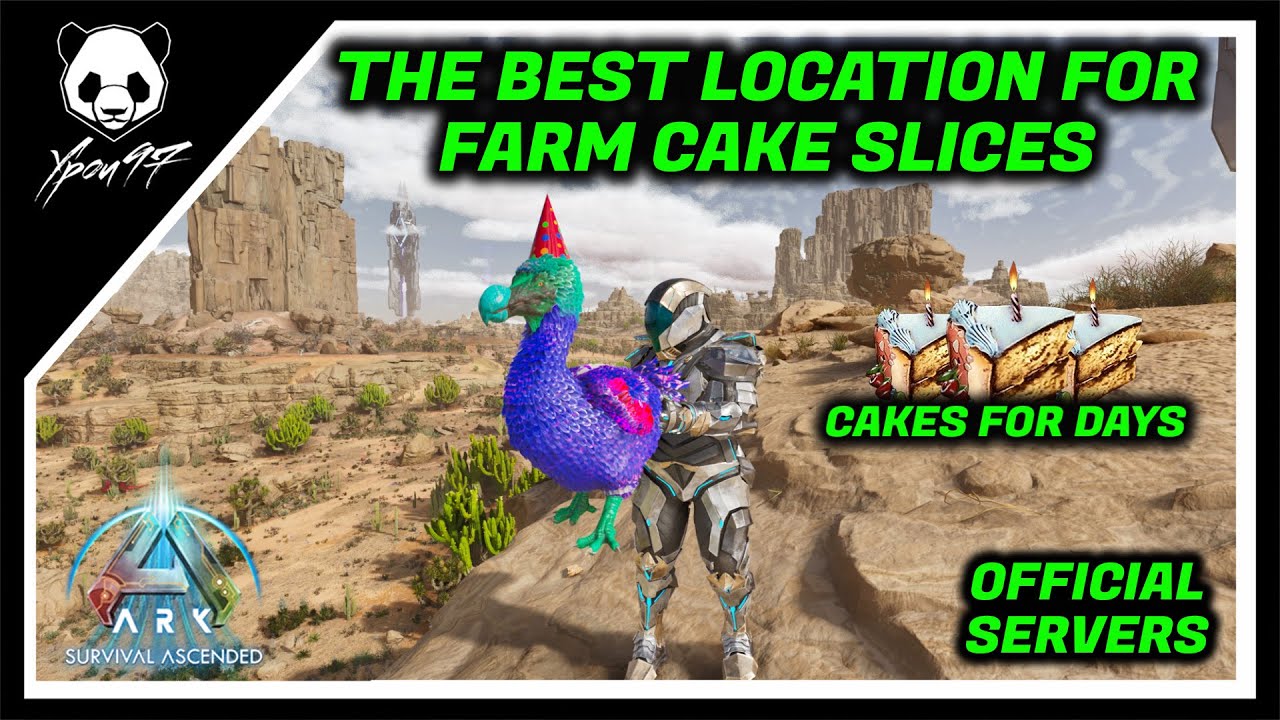 The BEST Farming Location For CAKE SLICES - ARK Aniversary Event | ARK: Survival Ascended