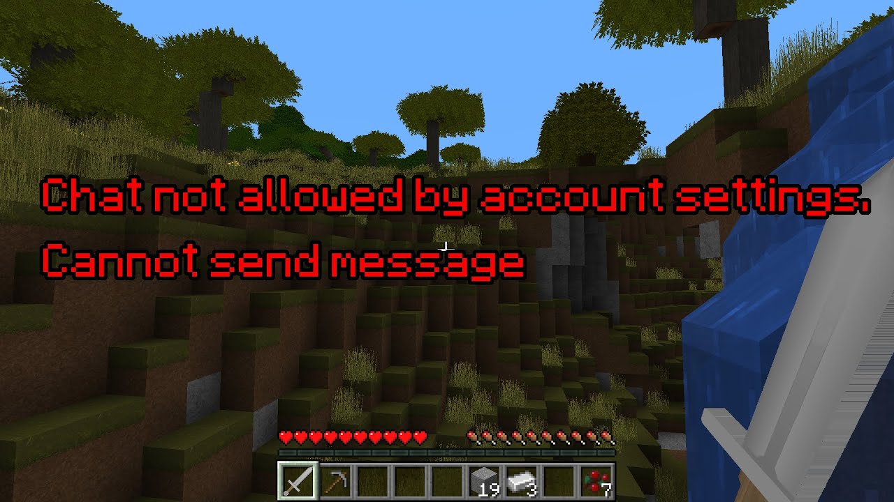 FIX Chat not allowed by account settings. Cannot send message in Minecraft.