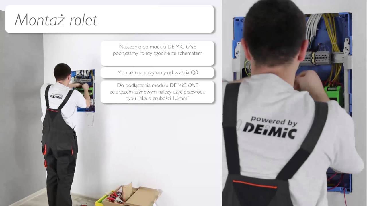 System Inteligentnego Domu DEIMIC Montaż modułu DEIMIC ONE
