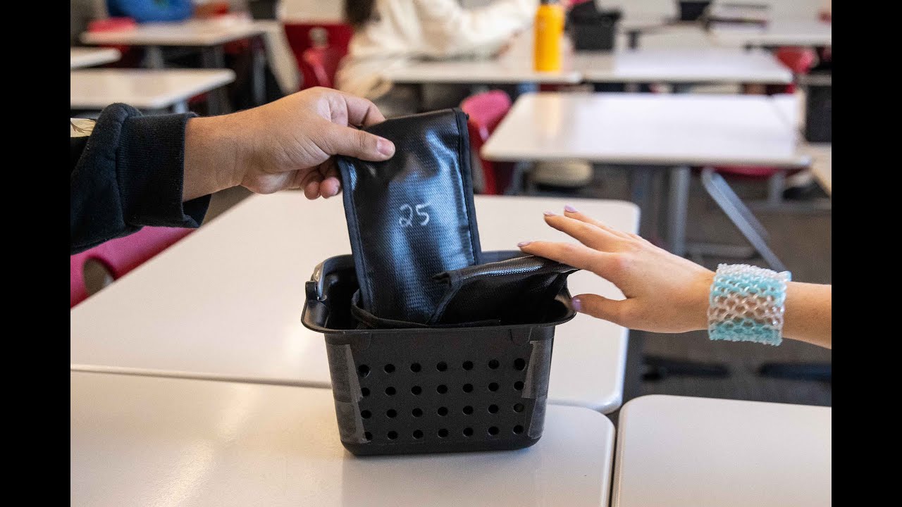 High school implements faraday bags to minimize classroom phone use