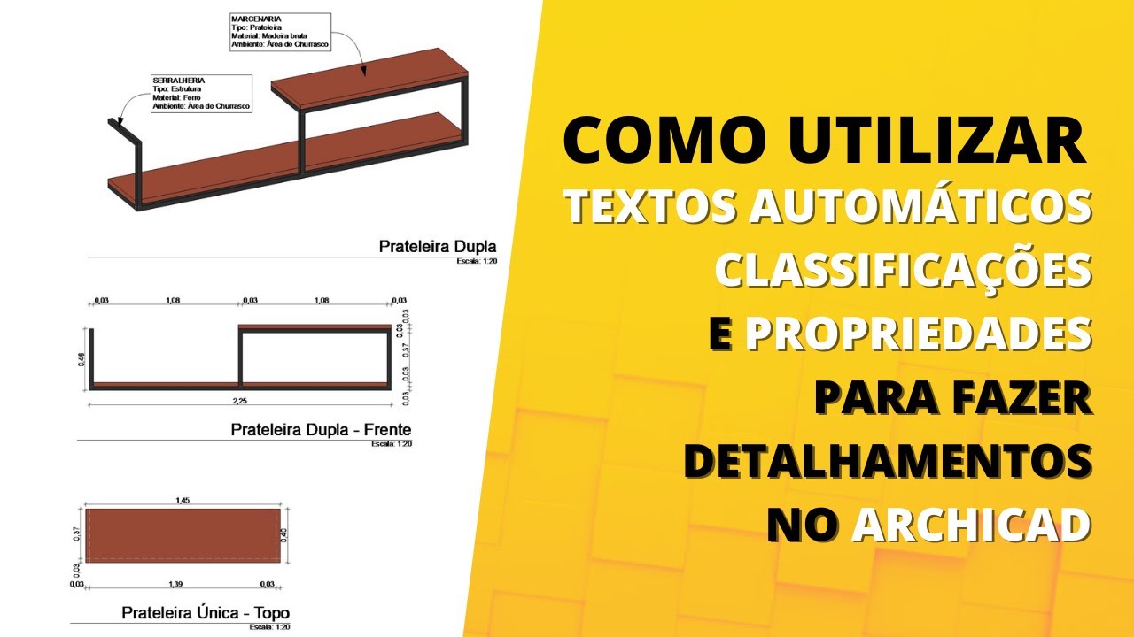 COMO FAZER DETALHAMENTO NO ARCHICAD - Textos automáticos, classificações e propriedades
