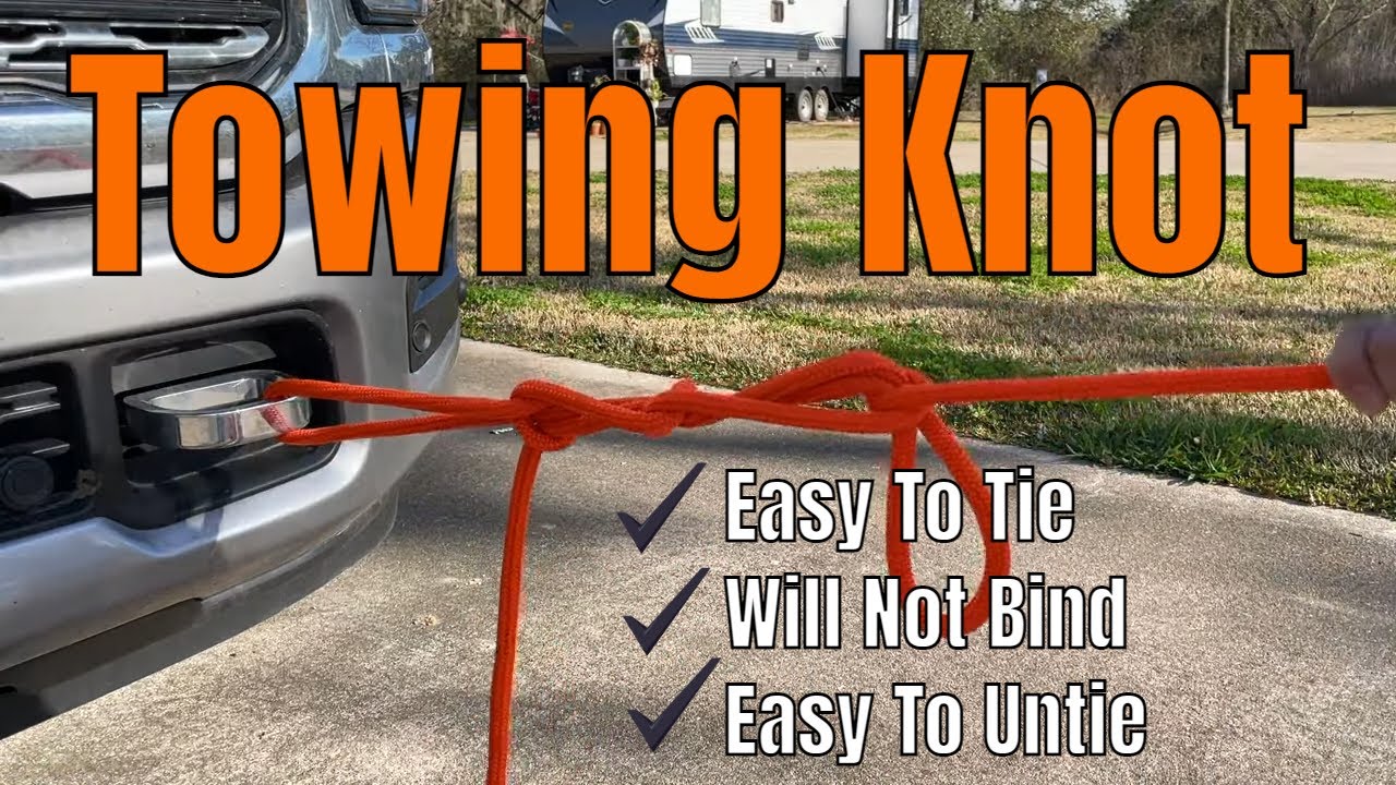 Temporary Tow Hitch Knot