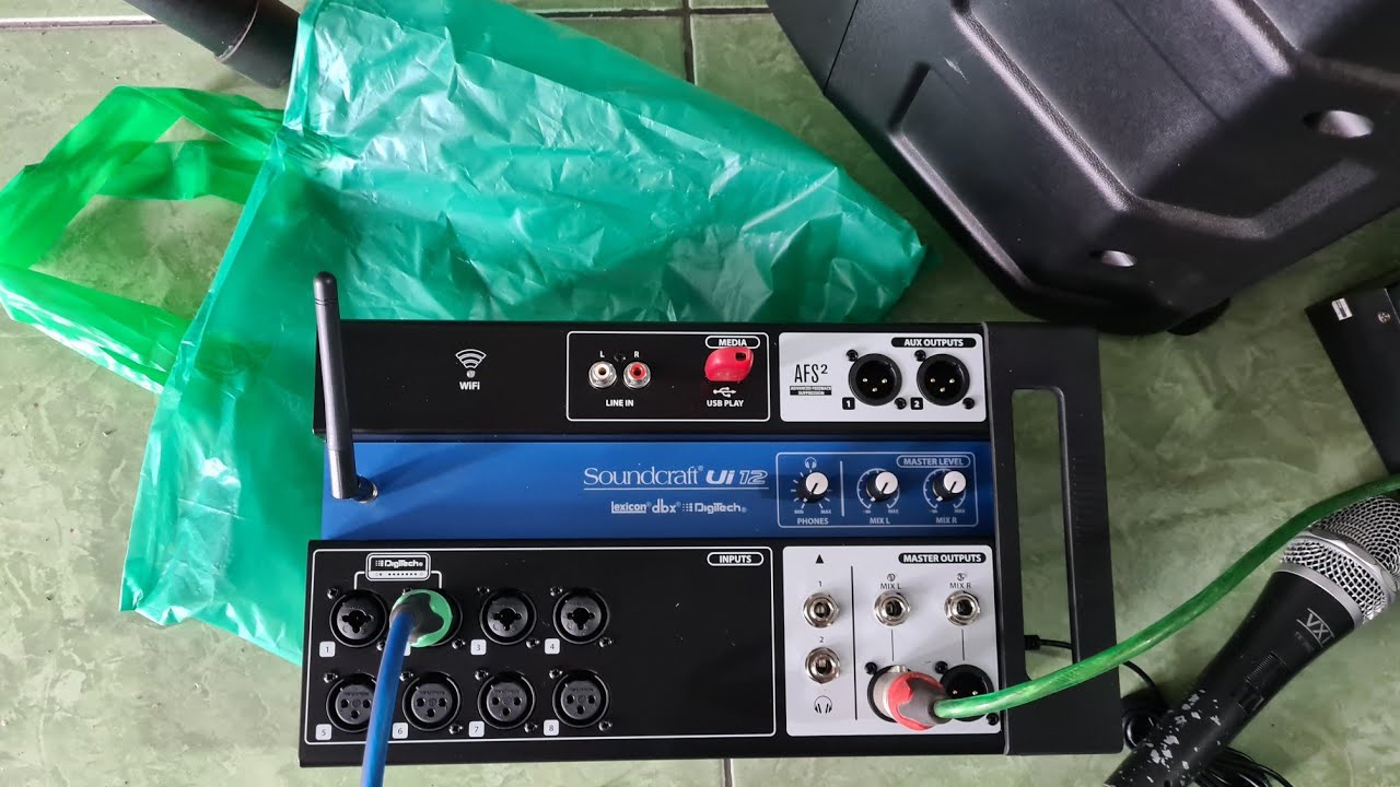 Unboxing dan tes mixer soundcraft ui12