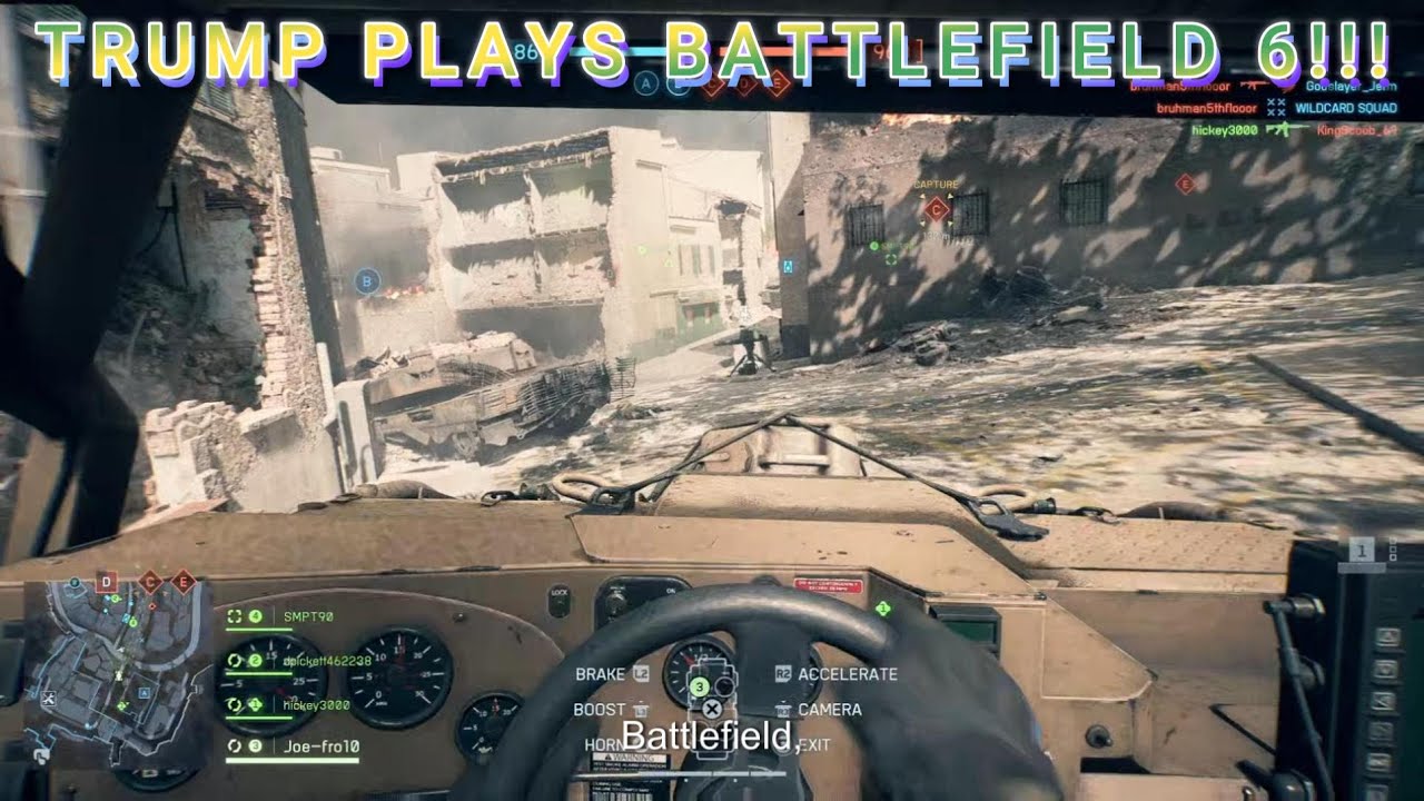 TRUMP PLAYS BATTLEFIELD 6!!