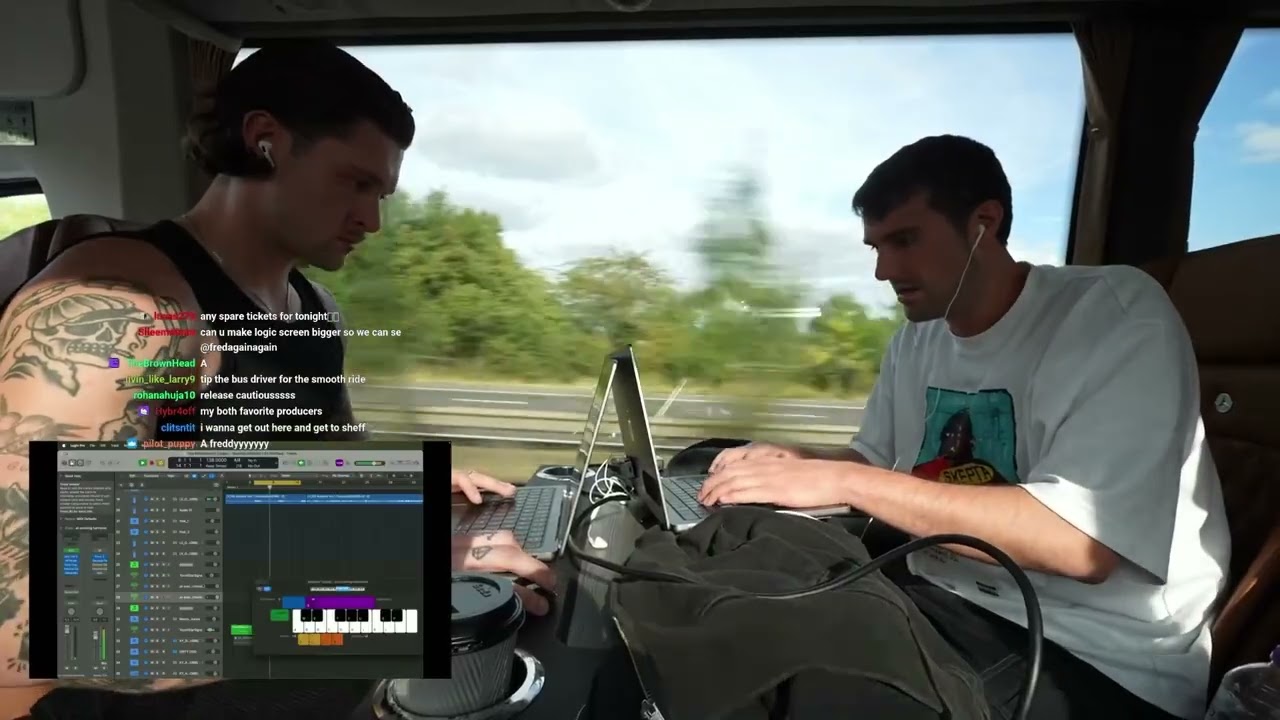 fred again driving to sheffield with kettama - twitch stream