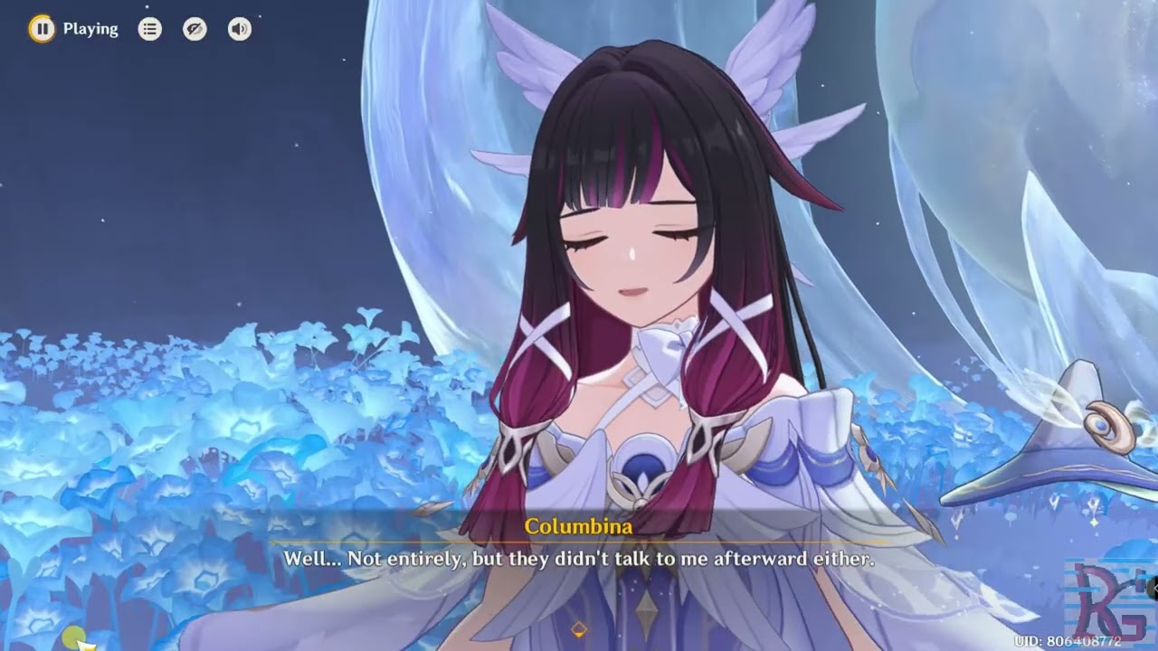 Genshin Impact 6.4 Нод Край, квест «Колумбина», Зал Серебряной Луны, Хроники Селены, часть 16