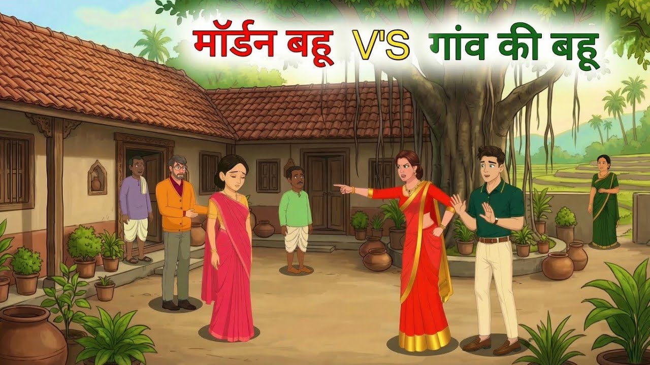 मॉडर्न बहू vs संस्कारी बहू | City vs Village Bahu | Hindi Story 