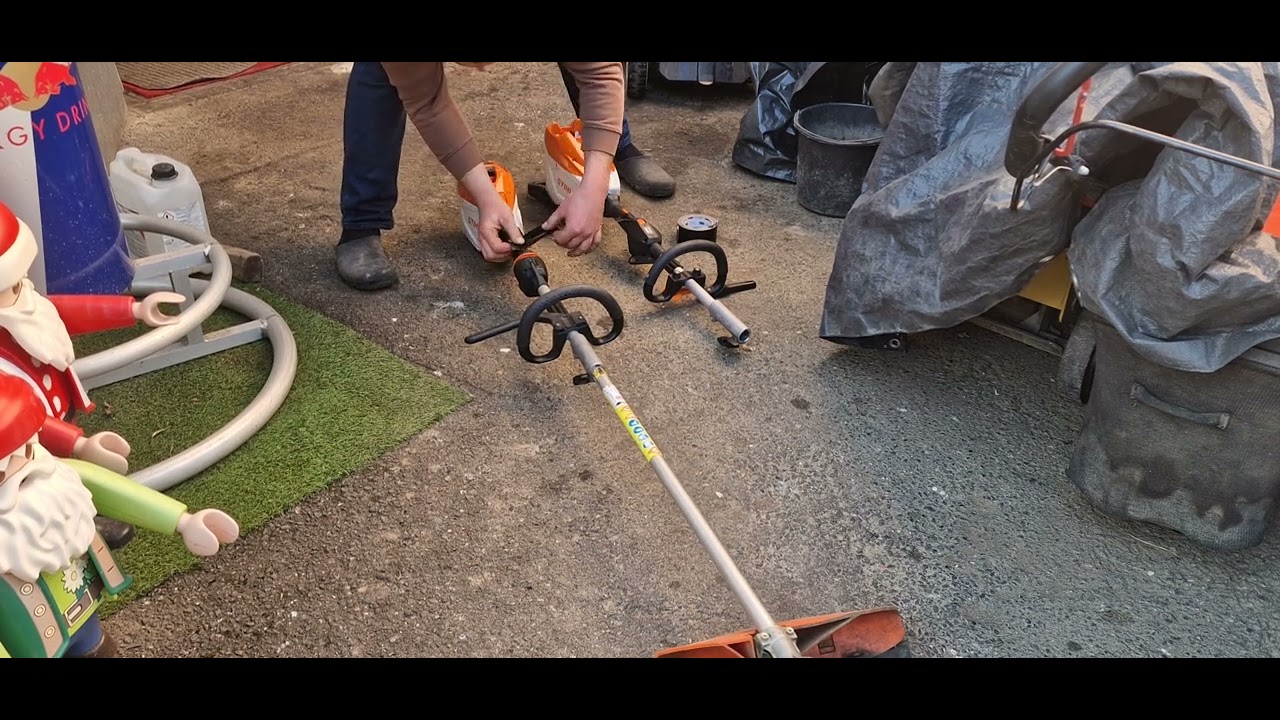 Stihl Akku Kombimotor KMA135 R vs. KMA200R TEST .www.werkzeugvermietung-giessen.de