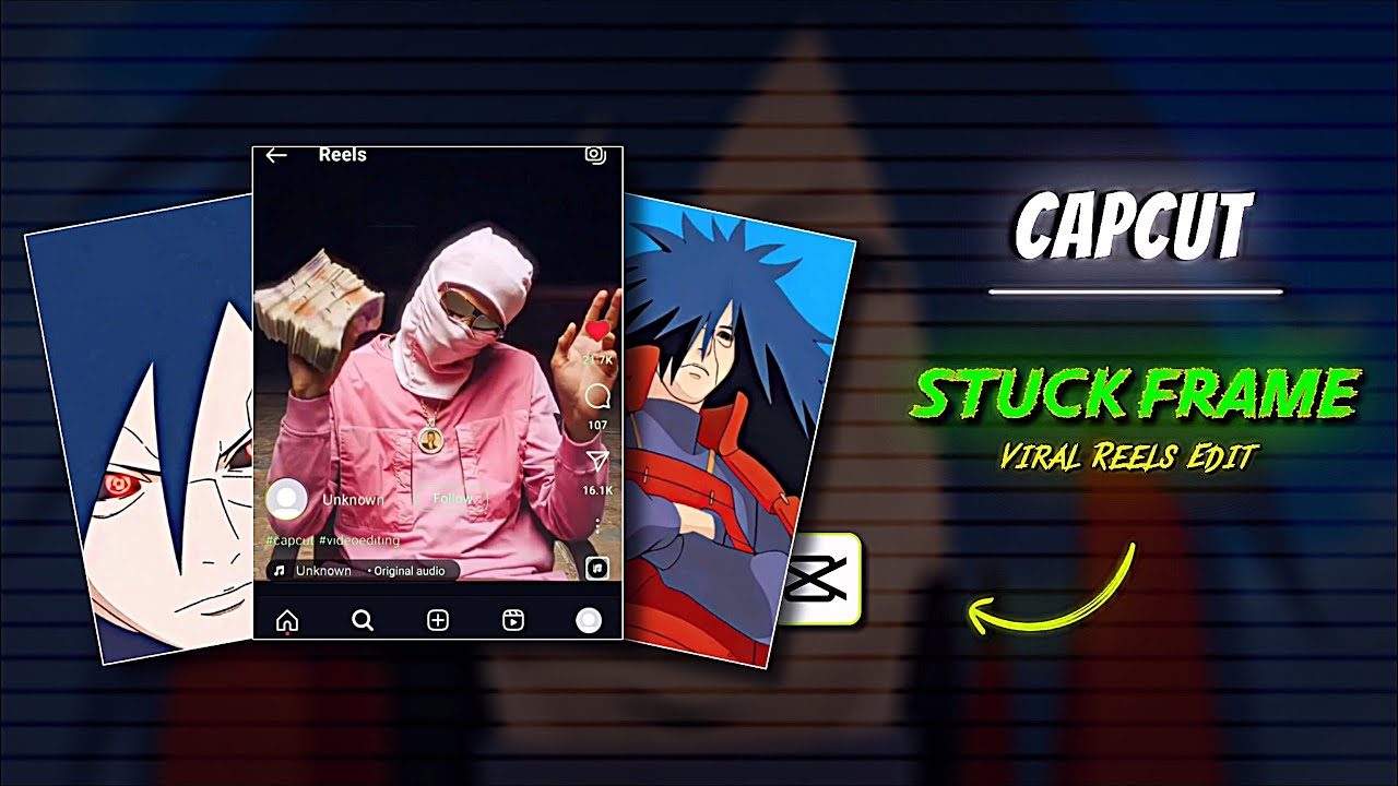 Stuck Frame Viral Reels Video Editing Tutorial