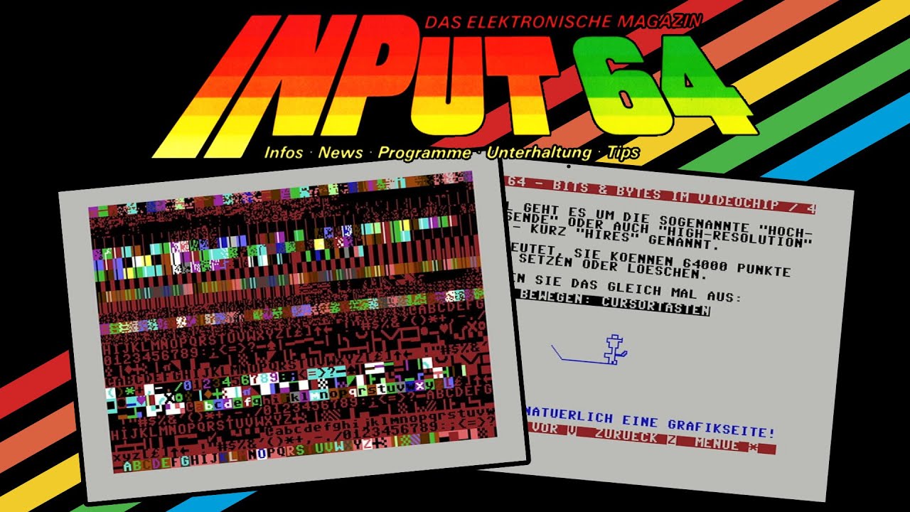 Bits and Bytes im Videochip auf dem c64 - INPUT64 4/85