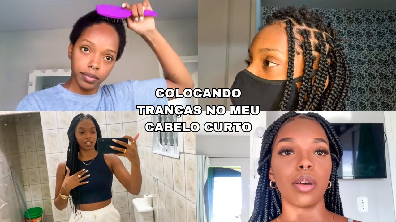 COMO COLOCAR BOX BRAIDS EM CABELO CURTO *finalmente troquei de cabelo* ❤️😍