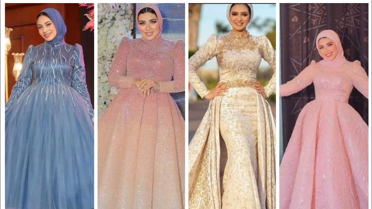 اجمل موديلات فساتين سواريه للمحجبات#فساتين_سواريه                  #فساتين_خطوبه