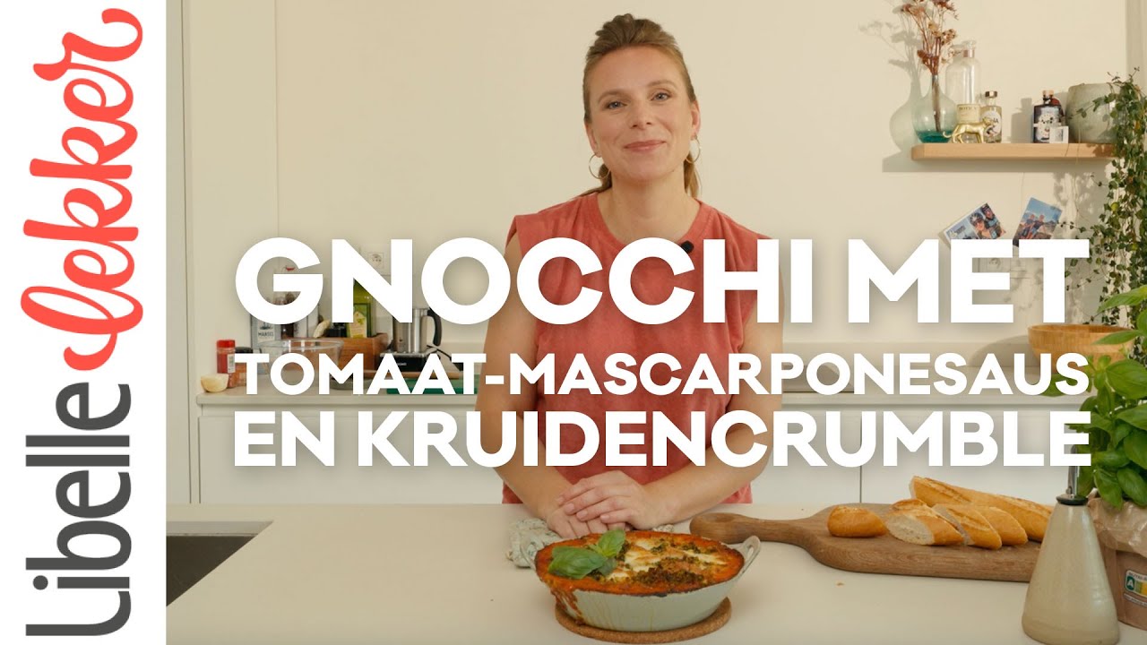 Gnocchi met tomaat-mascarponesaus en kruidencrumble van Natalie