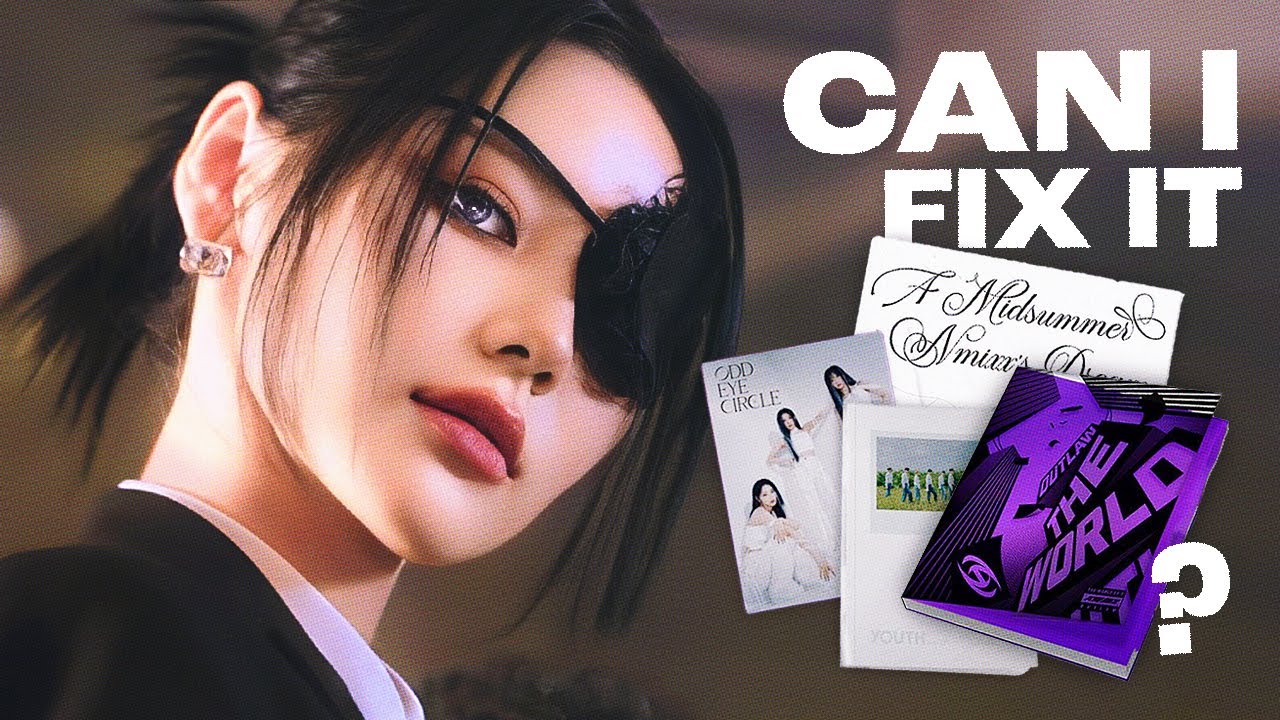 graphic design student redesigns kpop album covers part 8 (Ateez, ZB1, NMIXX, Odd Eye Circle)