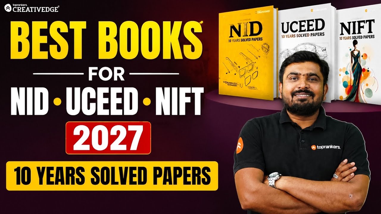 Best Books & Study Resources for UCEED, NID & NIFT 2027 Preparation | Toppers Recommendations