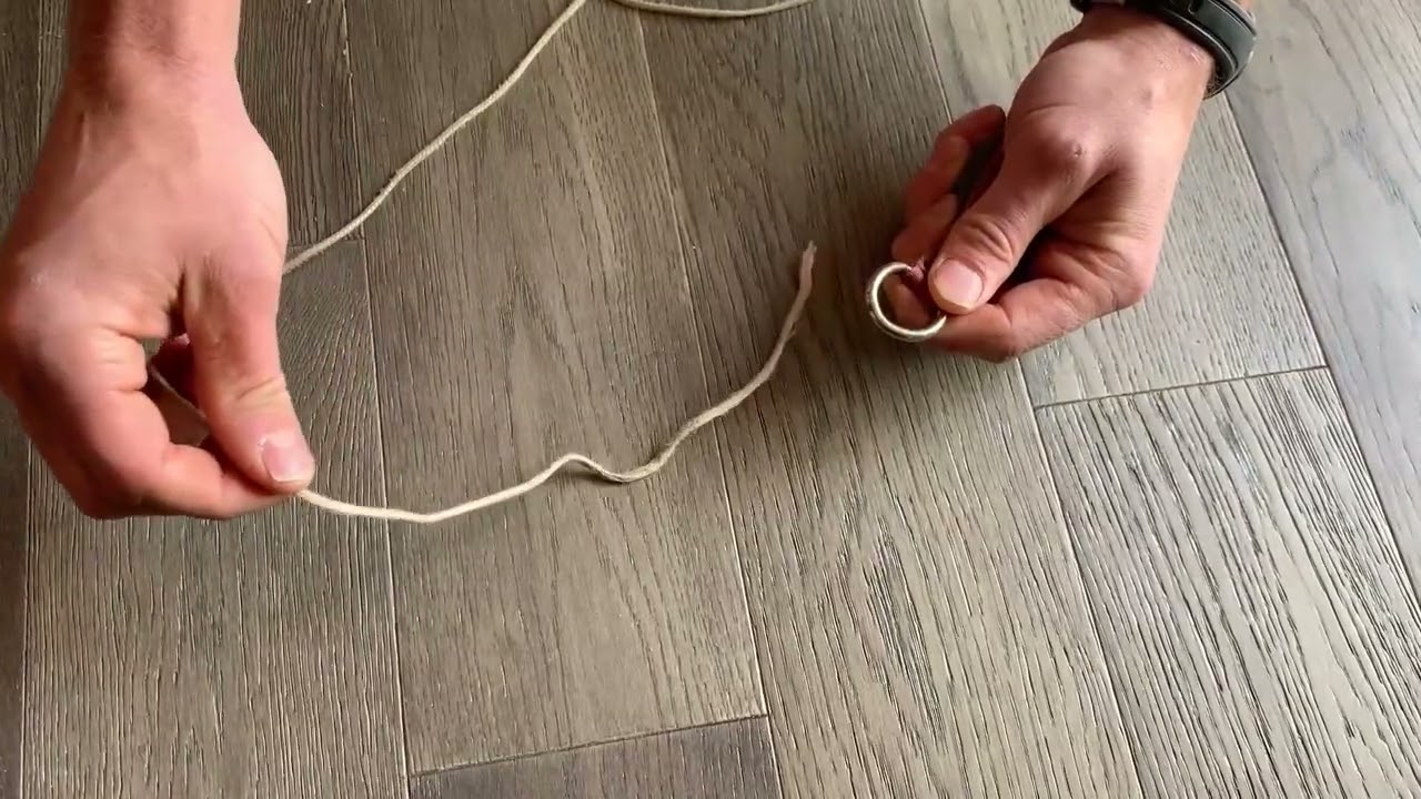 Tying a throw weight- Slip figure 8 knot