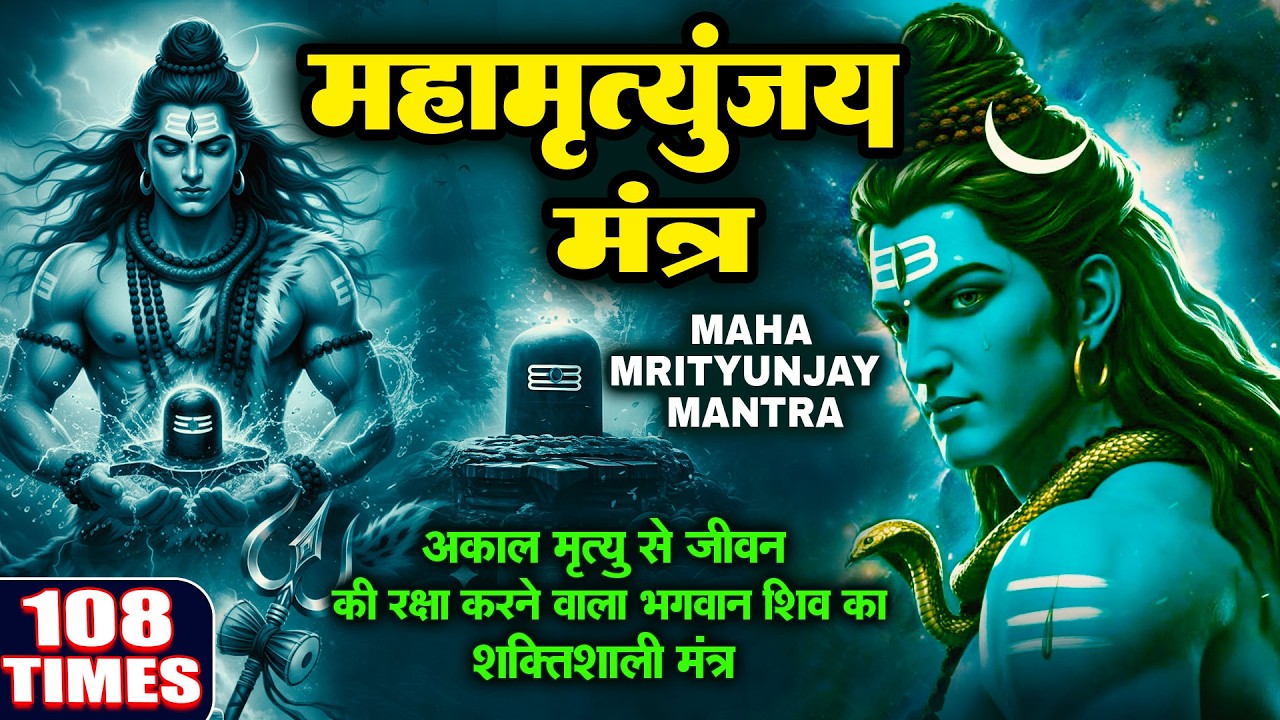 Mahamrityunjay Mantra - 108 बार महामृत्युंजय मंत्र सुनें — जीवन की बाधाएं समाप्त करने वाला जप